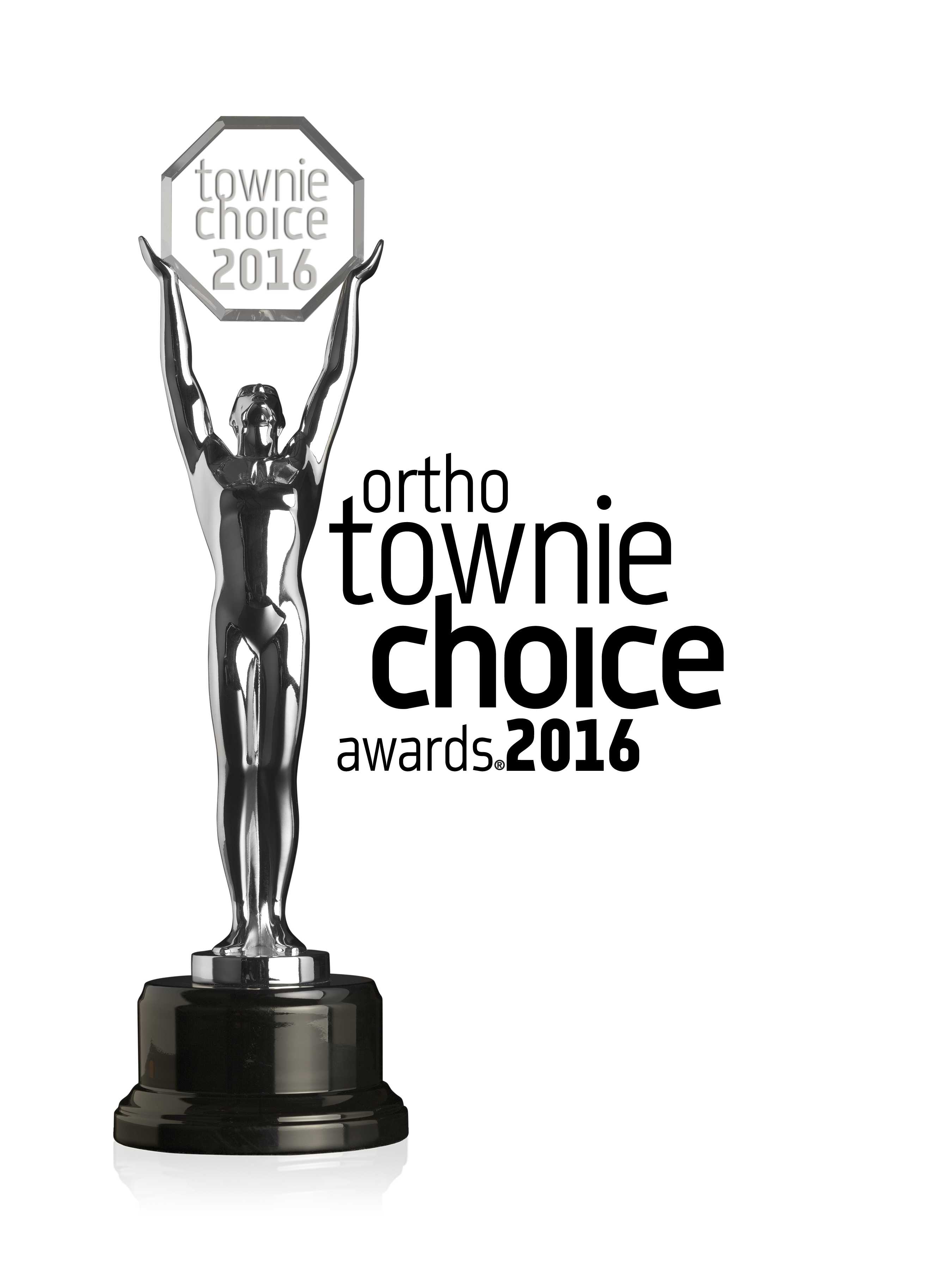 Winner of the 2013, 2014, 2015, 2016 Ortho Townie Choice® Awards